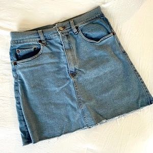 Brandy Melville Light Wash Mini Skirt